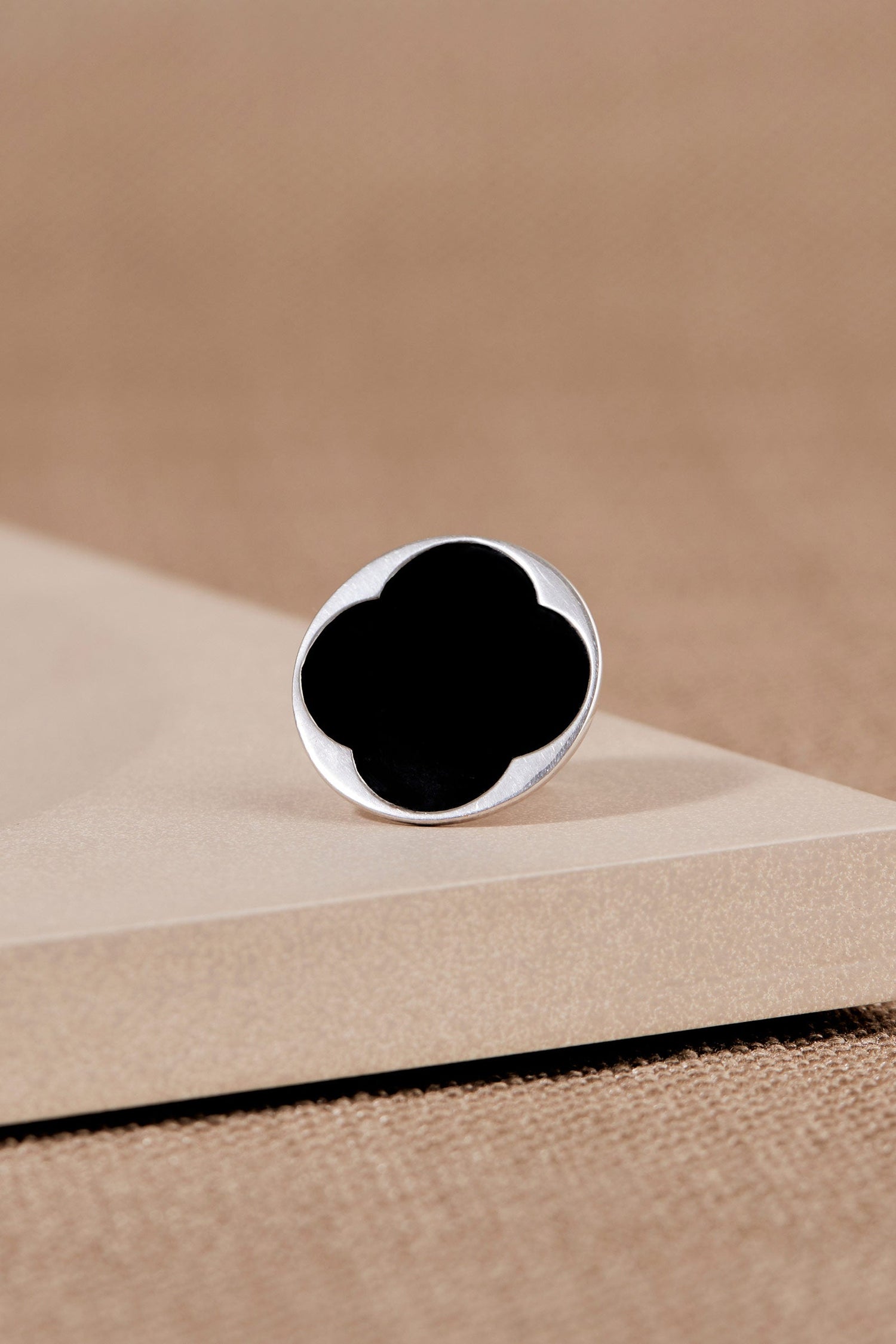  Enamel Sylvia Ring – Black