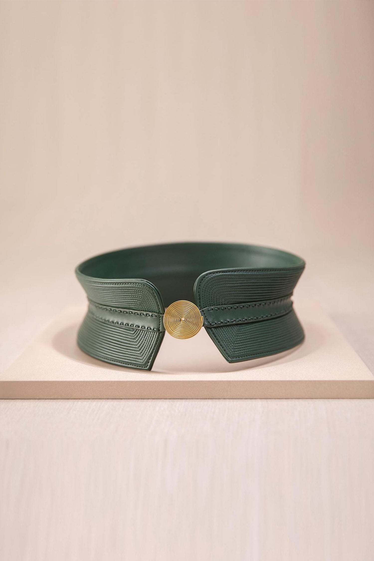  Leather Afreen Belt – Green