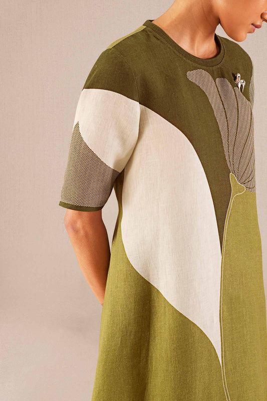 Linen Noah Kurta Set – Green