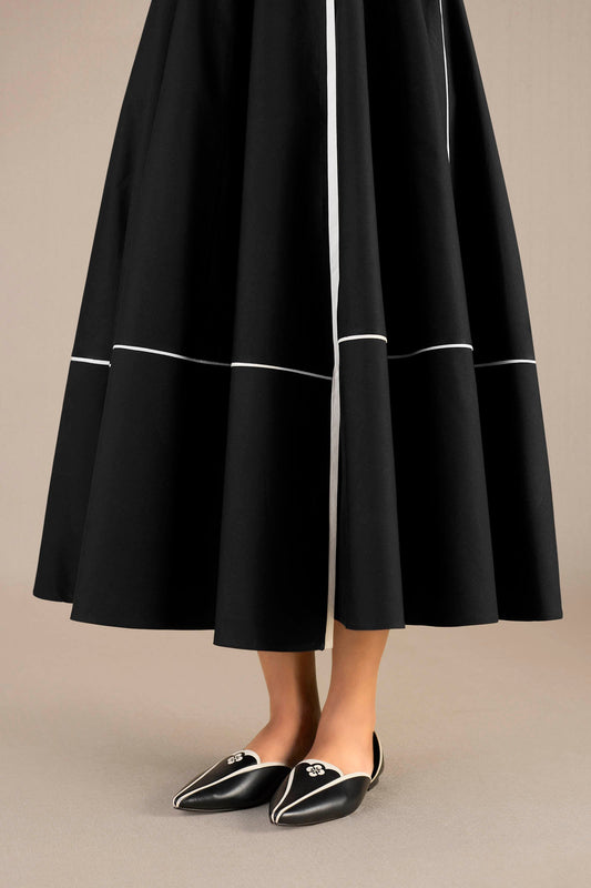 Chanderi Wafa Dress – Black