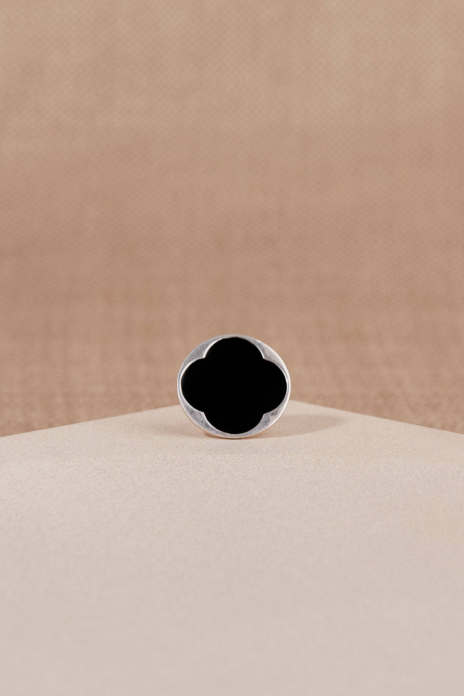  Enamel Sylvia Ring – Black