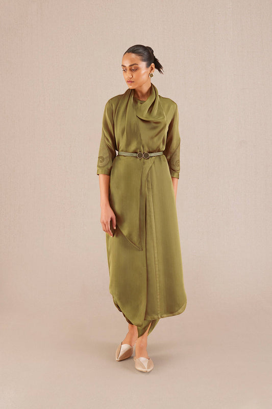 Organza Elena Tunic Set – Green