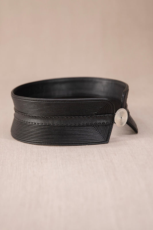 Leather Afreen Belt – Black