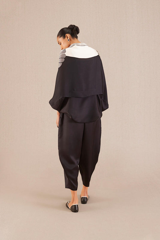 Organza Ziah Throw Set – Black