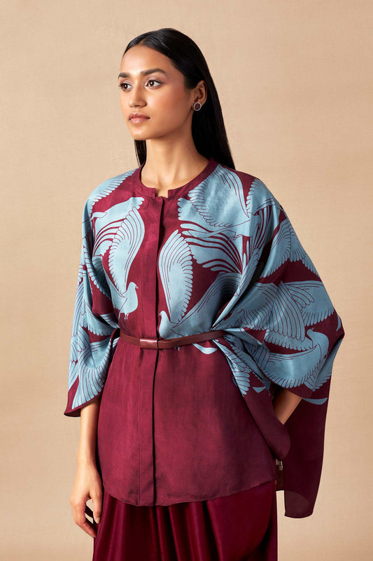 Silk Bulbul Shirt Set – Multicolor