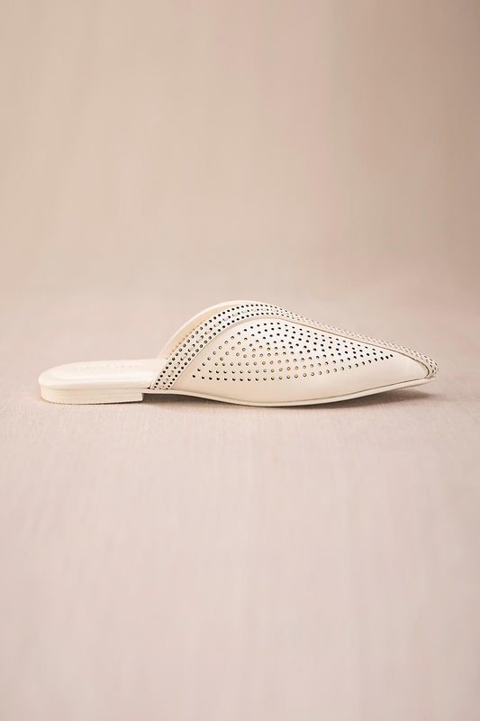 Leather Sabiha Mules – Beige