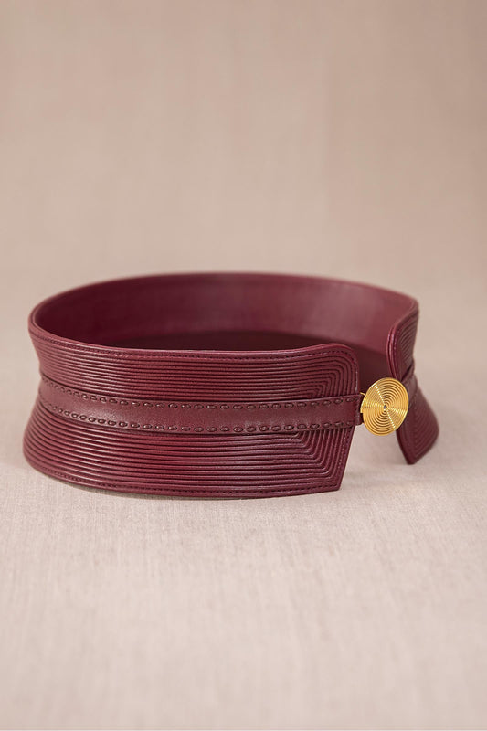 Leather Afreen Belt – Brown