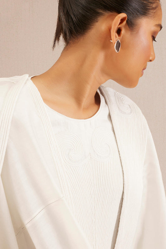 Linen Inaya Kurta Set – Ivory
