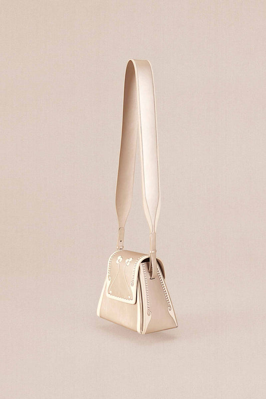 Faux Leather Marham Bucket Bag – Metallics