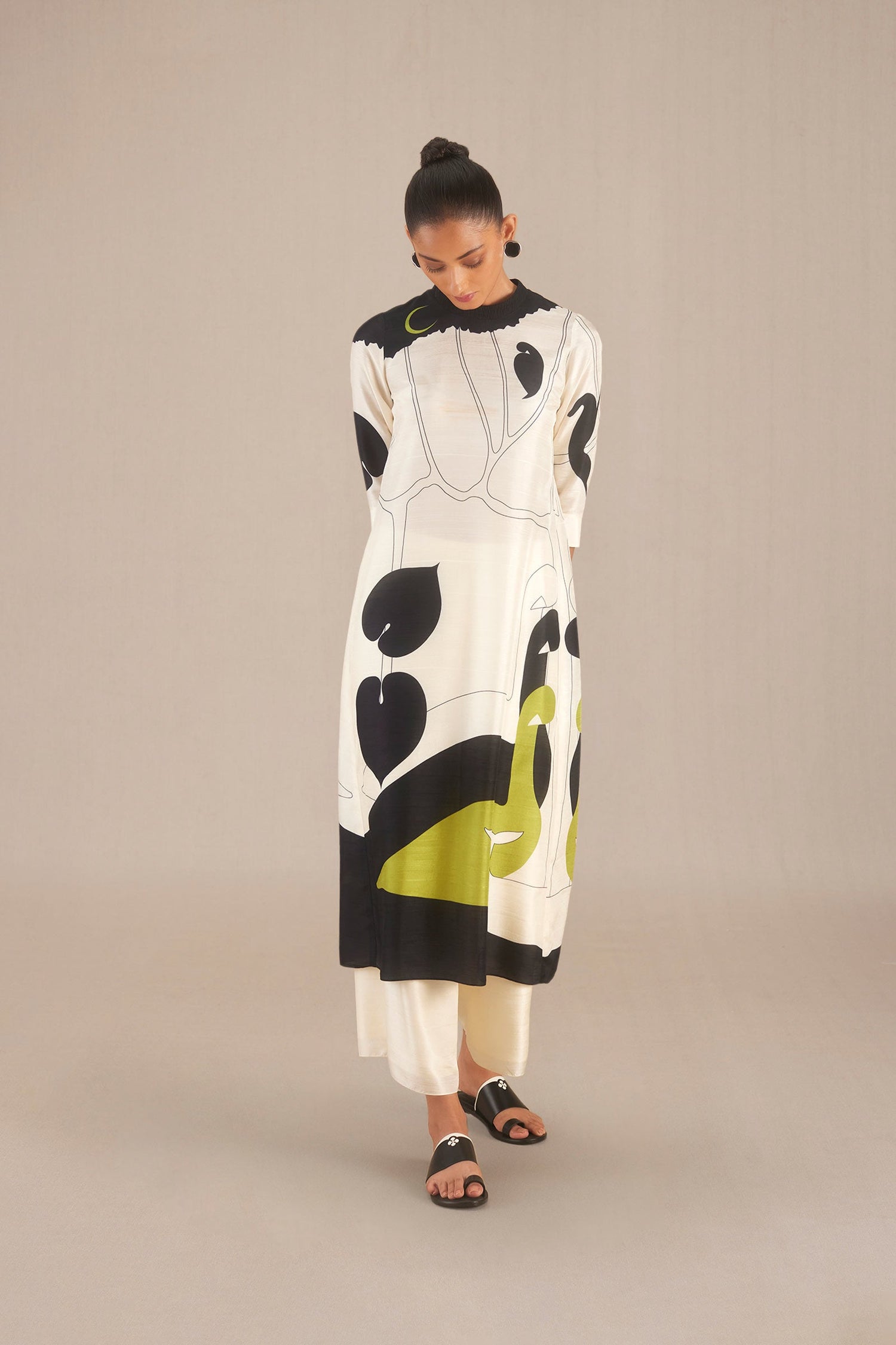  Silk Ira Tunic Set – Ivory