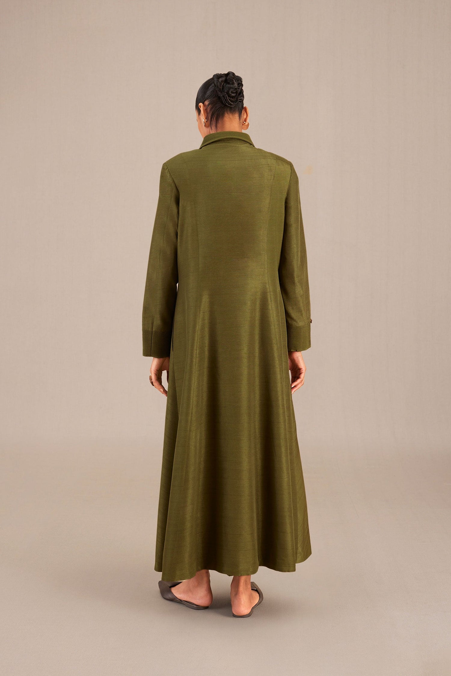  Silk Naaz Abaya – Green
