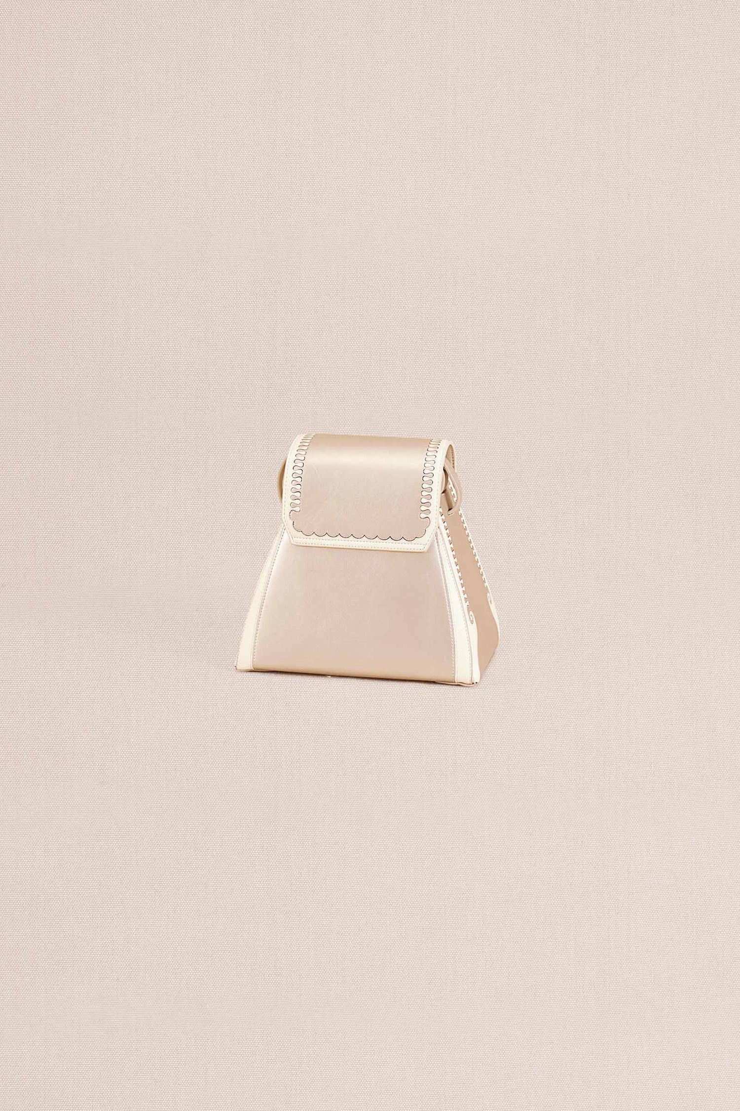  Faux Leather Marham Bucket Bag – Metallics